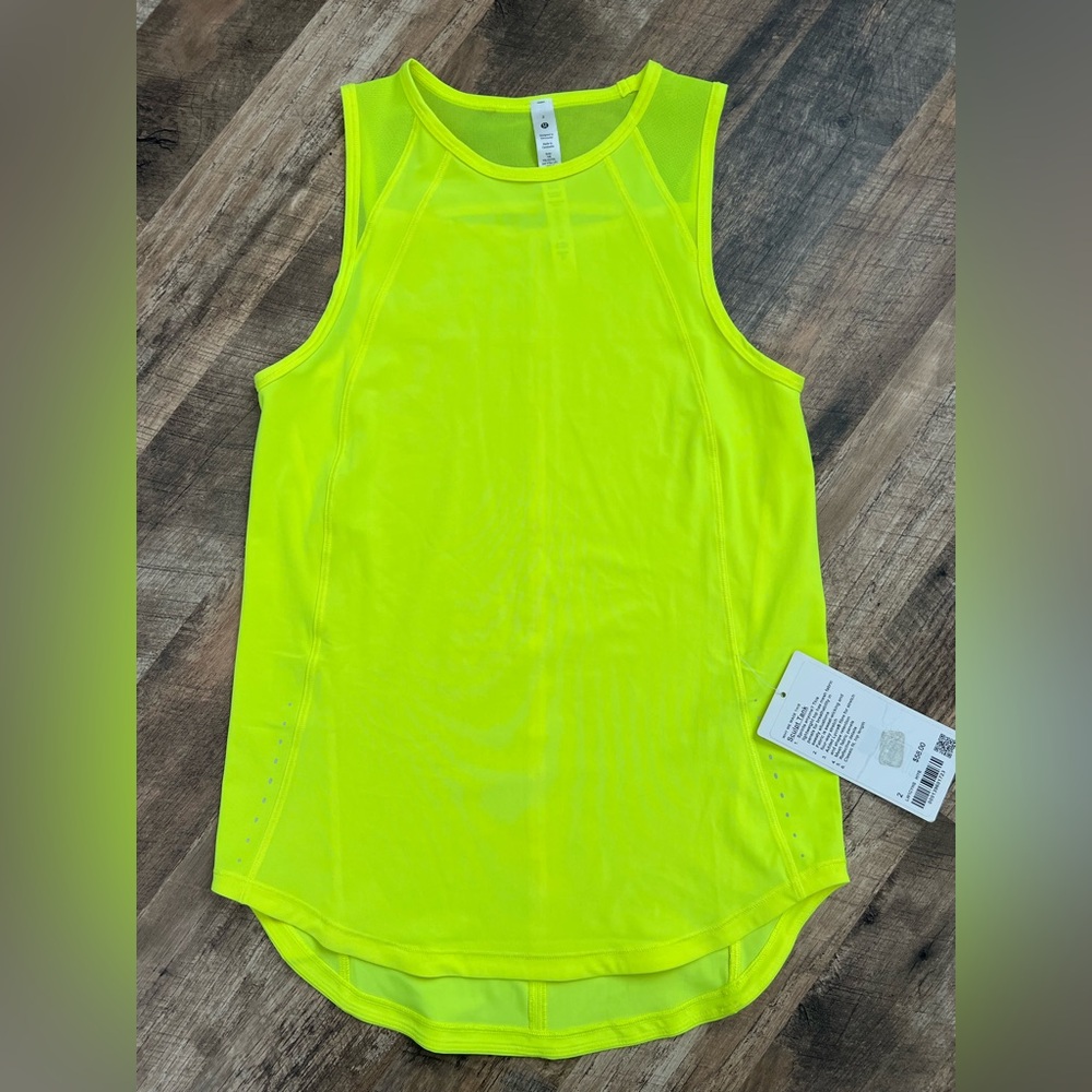 Lululemon Highlighter Yellow Sculpt Tank